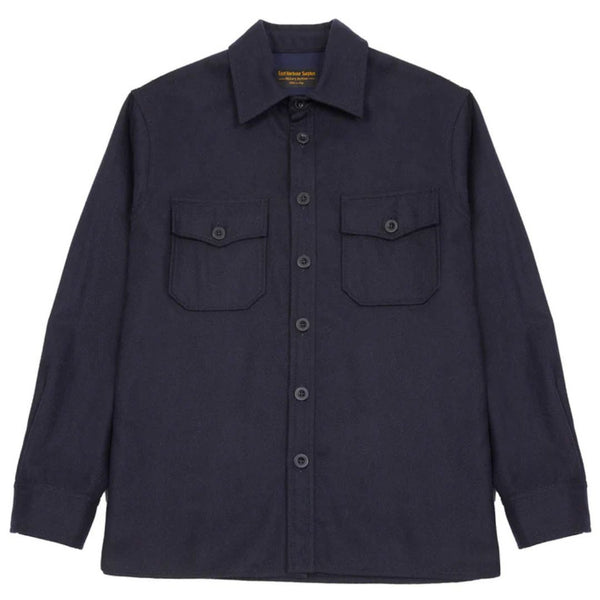 Navy Moab Wool Overshirt