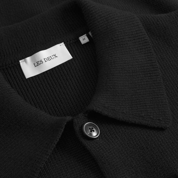Black Fischer Cotton Milano Overshirt