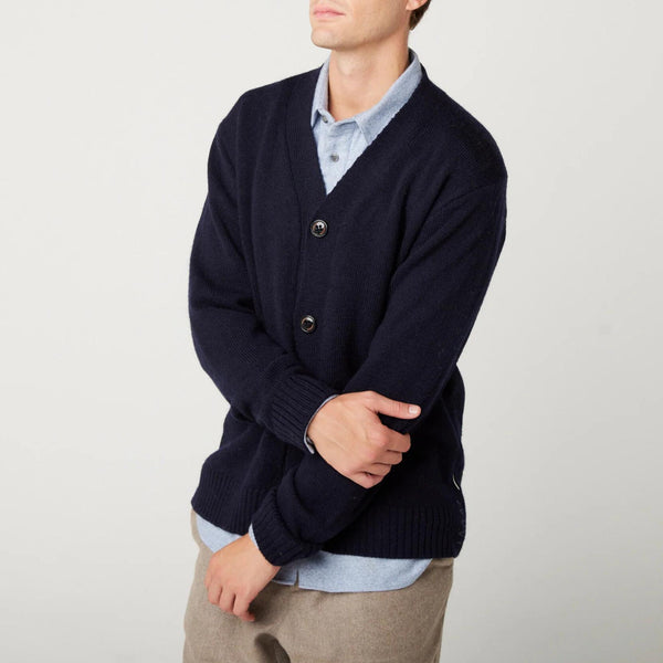 Navy Makers Stitch Cardigan