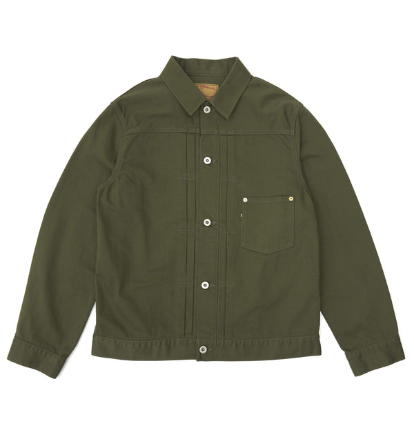 Olive Cotton Bedford Cord Jacket