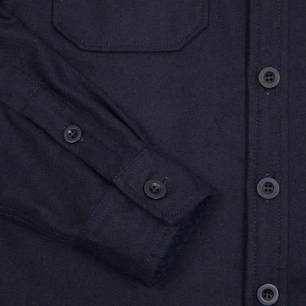 Navy Moab Wool Overshirt