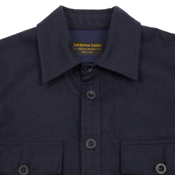Navy Moab Wool Overshirt