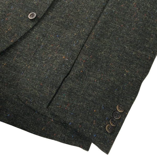 Olive Nep Tweed Two Button Wool Sport Jacket
