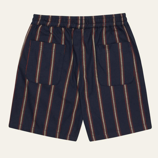 Dark Navy Lawson Cotton Stripe Shorts