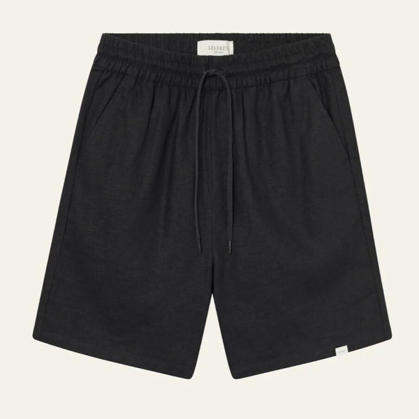 Dark Navy Otto Cotton Drawstring Shorts