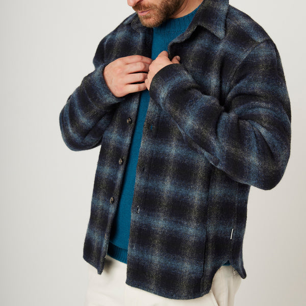 Storm Check Wool Overshirt