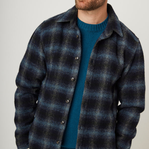 Storm Check Wool Overshirt