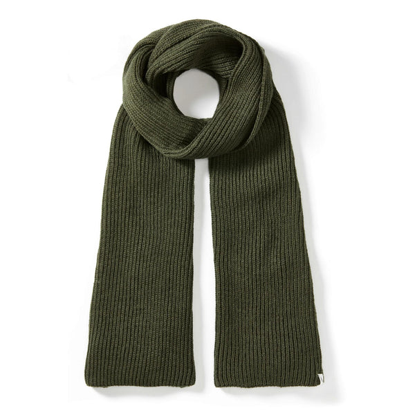 Olive Porter Ribbed Wool Scarf