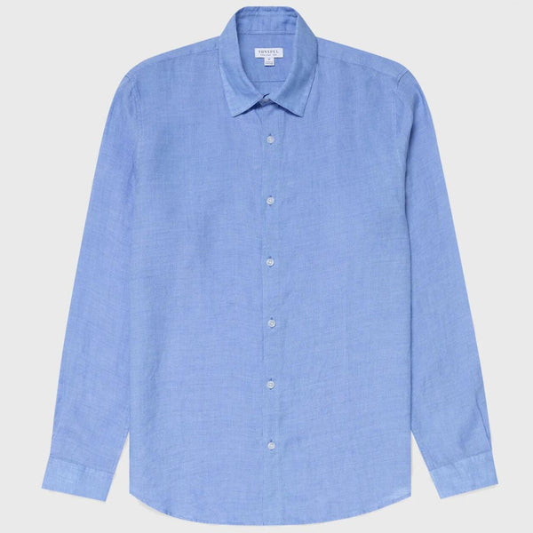 Cool Blue Linen Shirt
