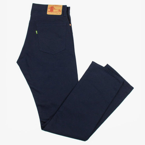 Navy Bedford Cord Cotton Trouser