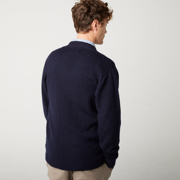 Navy Makers Stitch Cardigan