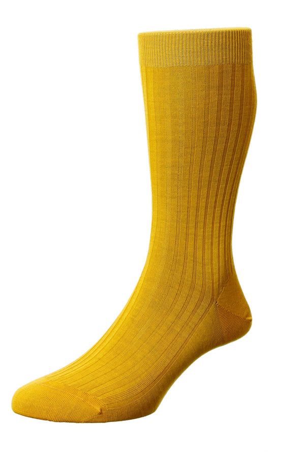 Bright Gold Laburnum Fine Merino Wool Socks