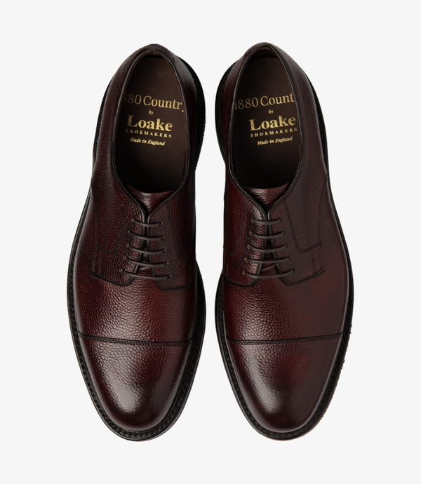 Rosewood Ampleforth Grain Leather Cap Toe Derby Shoes