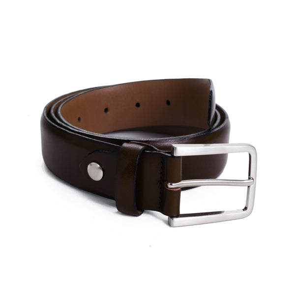 Brown Leather Dress Belt - Sydney's, Toronto, Bespoke Suit, Made-to-Measure, Custom Suit,