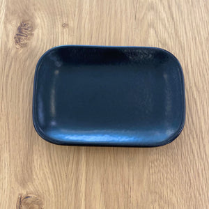Black Ceramic Soap Dish
