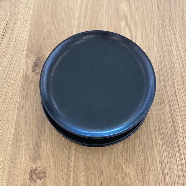 Black Ceramic Side Plates (Set of 4)