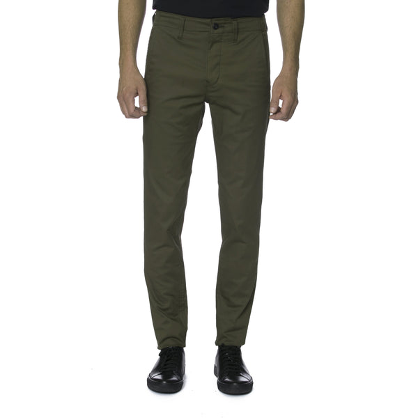 Olive Technical Stretch HT Chino Trouser