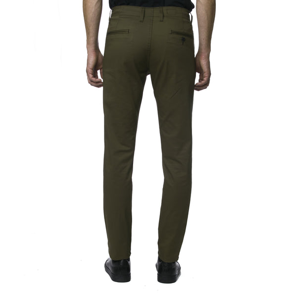 Olive Technical Stretch HT Chino Trouser