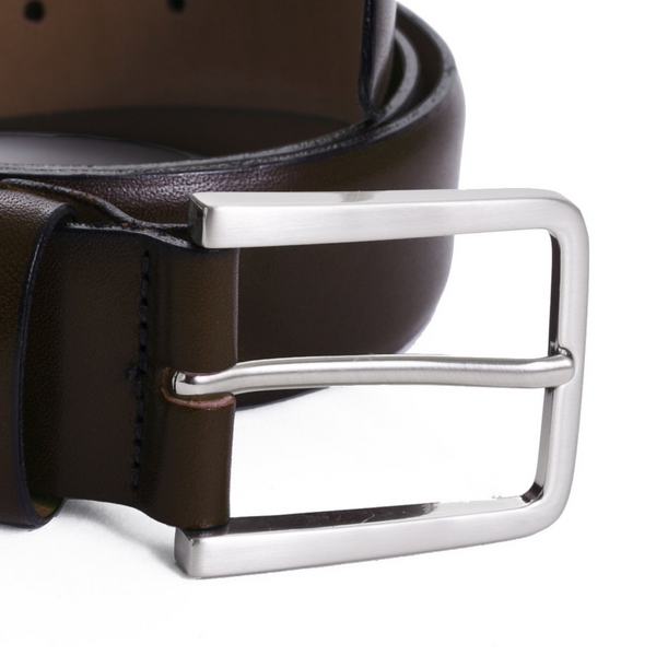 Brown Leather Dress Belt - Sydney's, Toronto, Bespoke Suit, Made-to-Measure, Custom Suit,