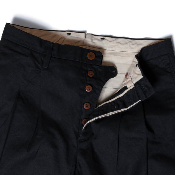 SV-PT-005 Navy Pleated Chino