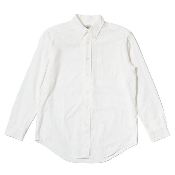 F3502 White Oxford Cotton LS Shirt