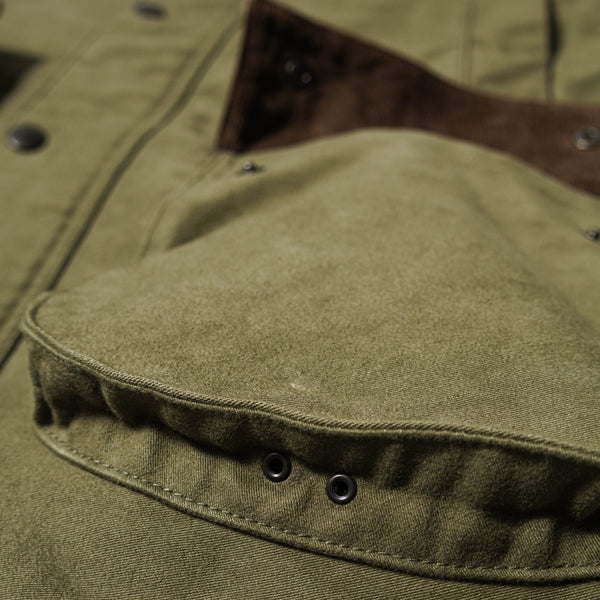 F2361 Khaki Moleskin Riding Jacket