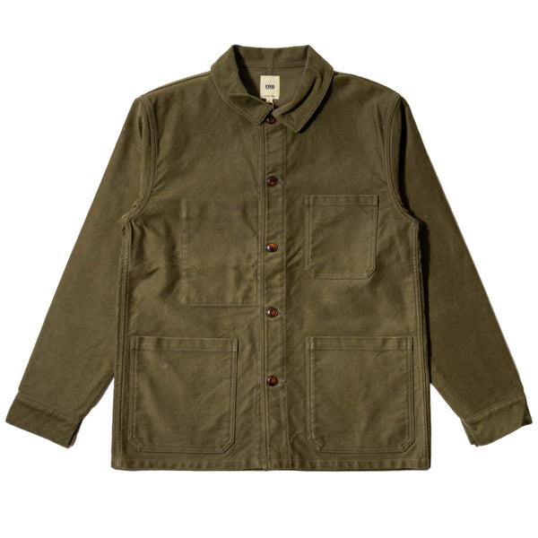 F2373 Olive French Moleskin Jacket