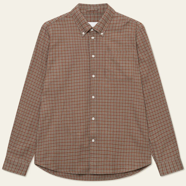 Taupe/Spice Kent Check Shirt 2.0