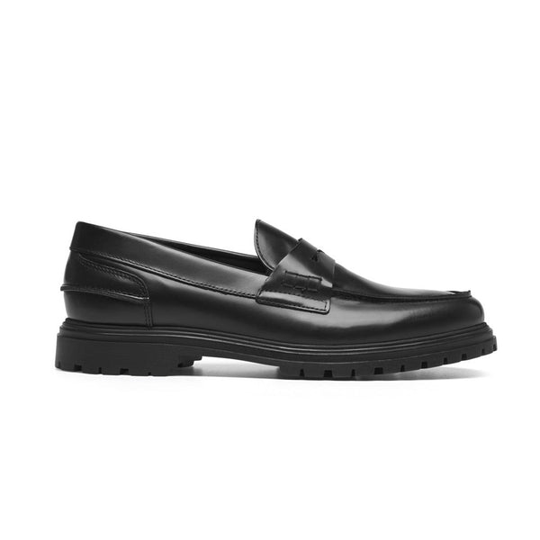 Black Thatcher Polido Penny Loafers