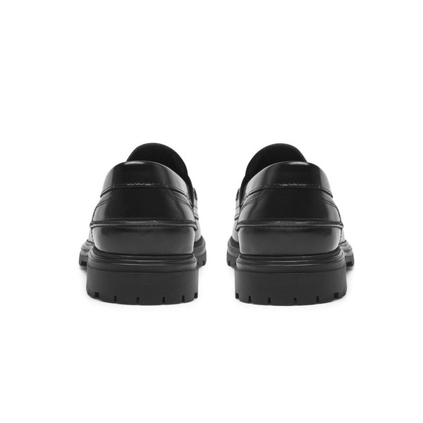 Black Thatcher Polido Penny Loafers