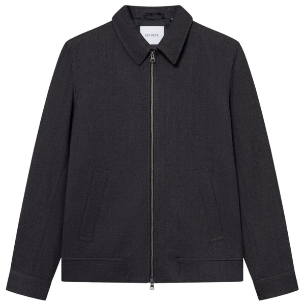 Charcoal Melange Como Herringbone Coach Jacket