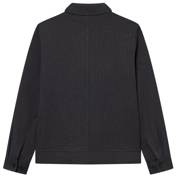 Charcoal Melange Como Herringbone Coach Jacket