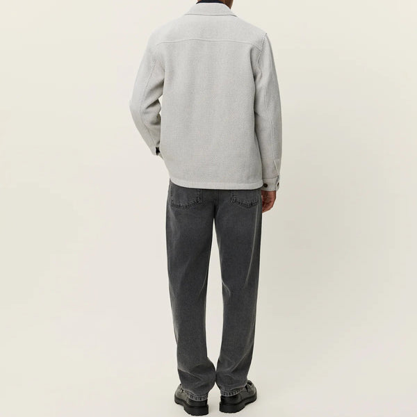 Snow Melange Hamilton Twill Wool Overshirt