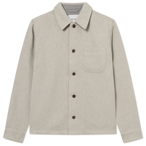 Snow Melange Hamilton Twill Wool Overshirt