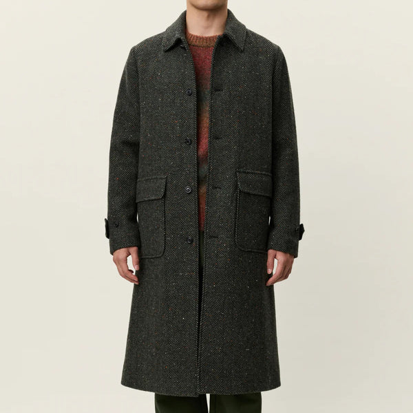 Duffel Bag Maximilian Herringbone Wool Coat