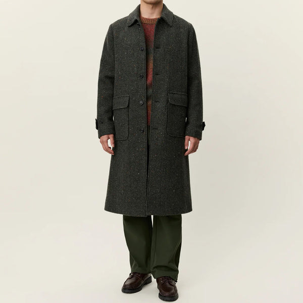 Duffel Bag Maximilian Herringbone Wool Coat