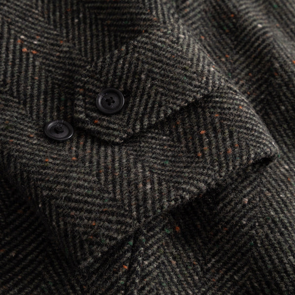 Duffel Bag Maximilian Herringbone Wool Coat