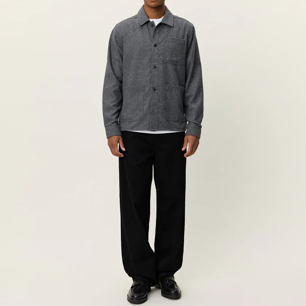 Grey Melange Layton Mouliné Overshirt