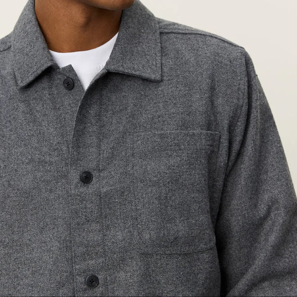 Grey Melange Layton Mouliné Overshirt
