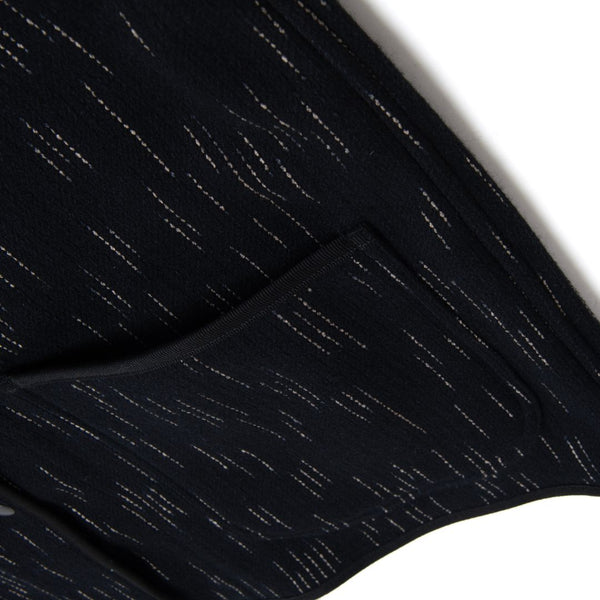 Black Kasuri Dye Beach Cloth Cotton Jacket