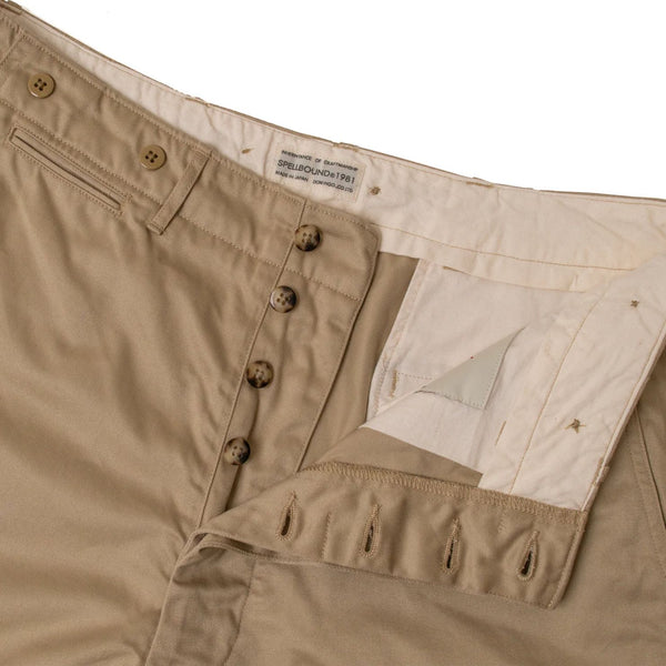 44-701T Beige Cotton Twill Trousers