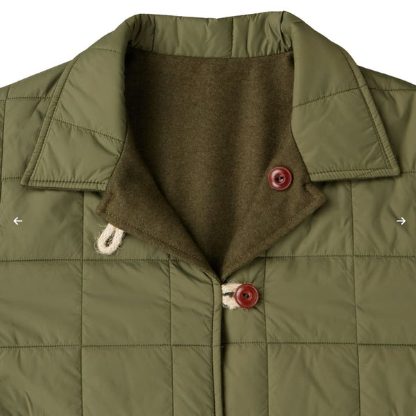 Green Hebron Reversible Wool Jacket