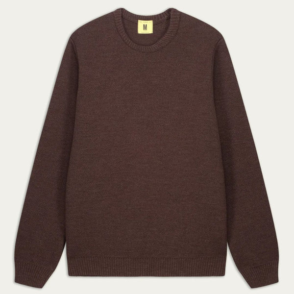 Marron Youri Merino Wool Crewneck Sweater