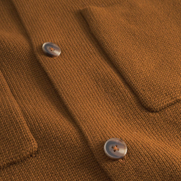 Monk's Robe Brown Fischer Cotton Milano Overshirt