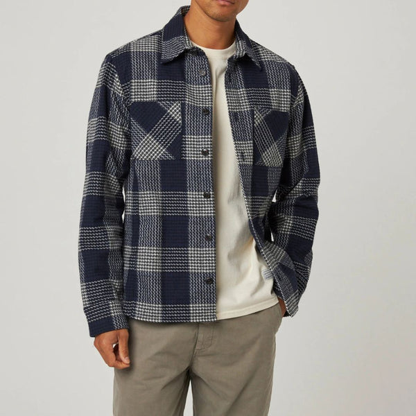 William Check Blunt Cotton Overshirt