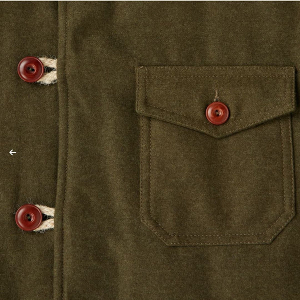 Green Hebron Reversible Wool Jacket