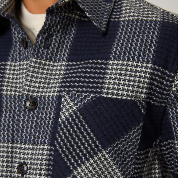 William Check Blunt Cotton Overshirt