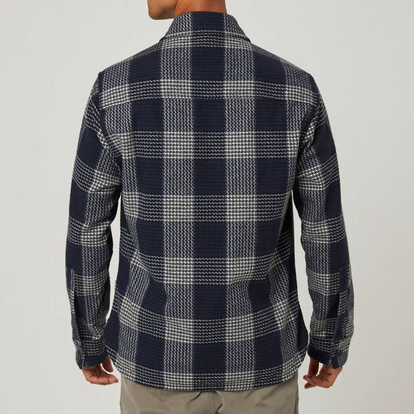 William Check Blunt Cotton Overshirt