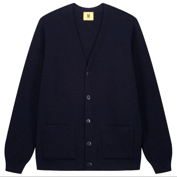 Navy Youri Merino Wool Cardigan
