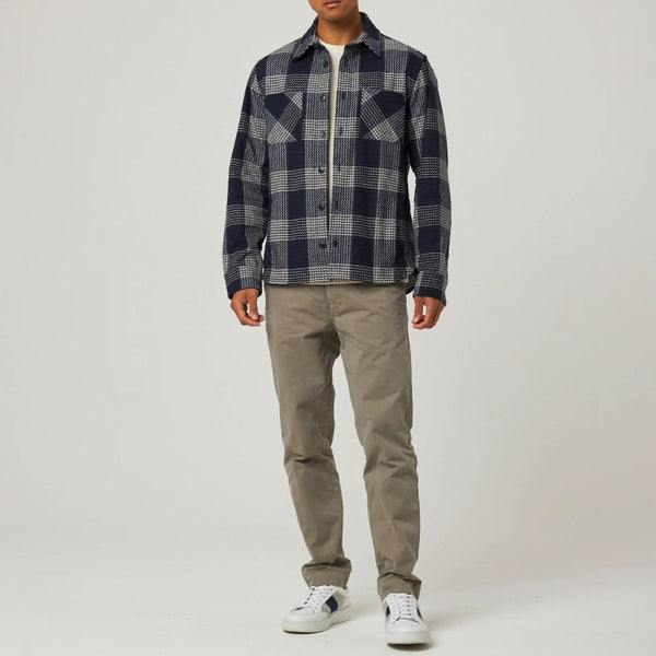 William Check Blunt Cotton Overshirt